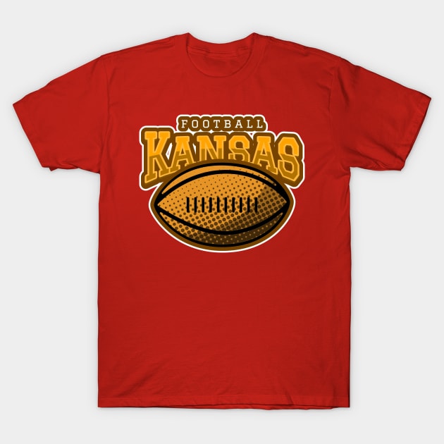 love Football Kansas City Football T-Shirt by AA